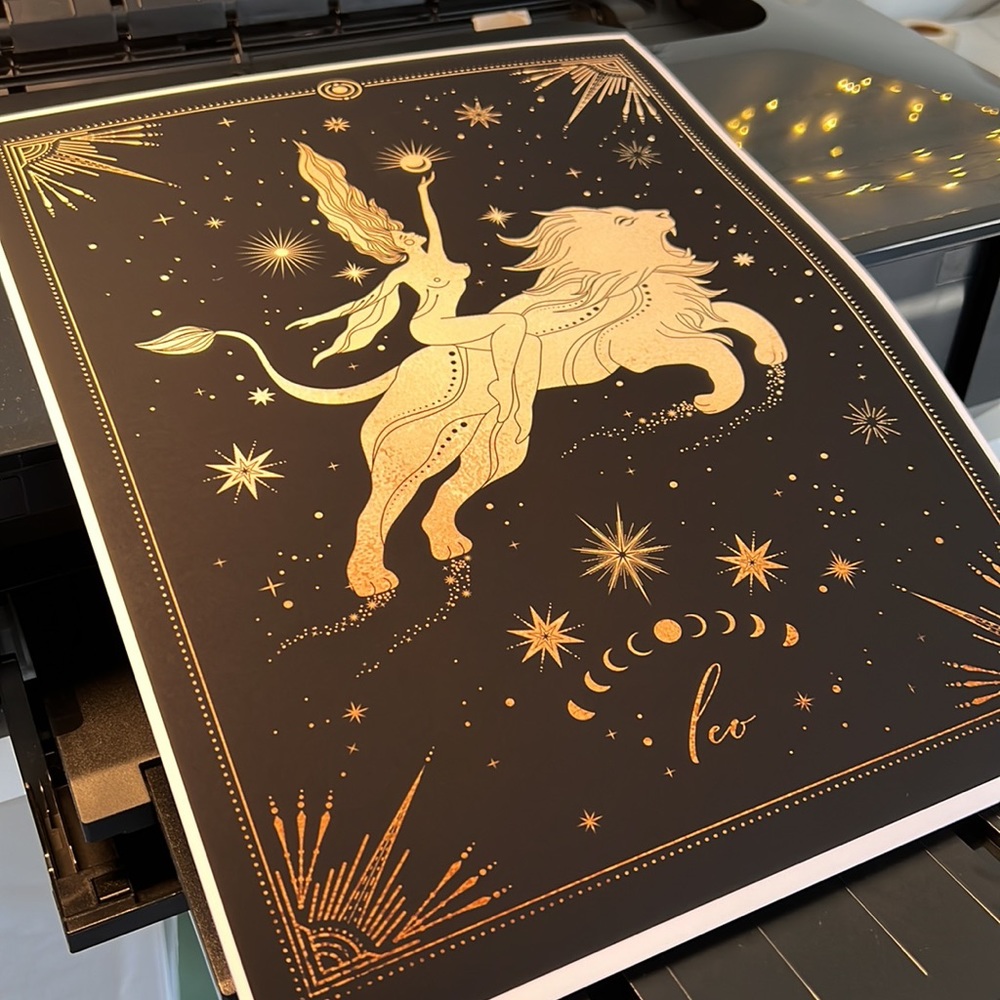 Leo Wall Art Celestial Zodiac Print Poster Unframed - Picture 13 of 17